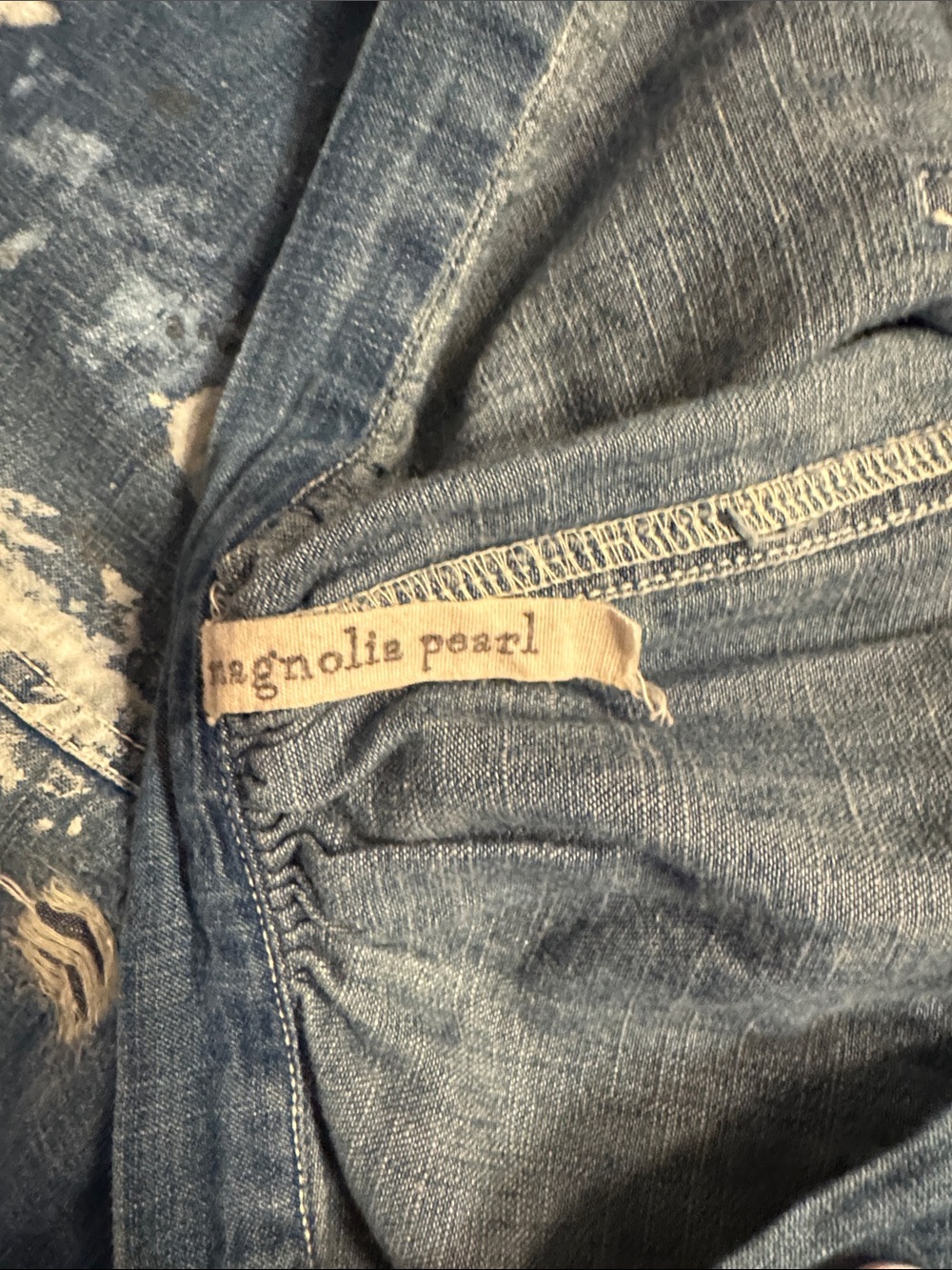 EUC Magnolia Pearl Sanforized Painters Denim - Picture 5 of 5